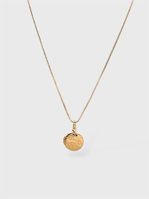 RELICÁRIO INFINITY BANHADO A OURO 18K